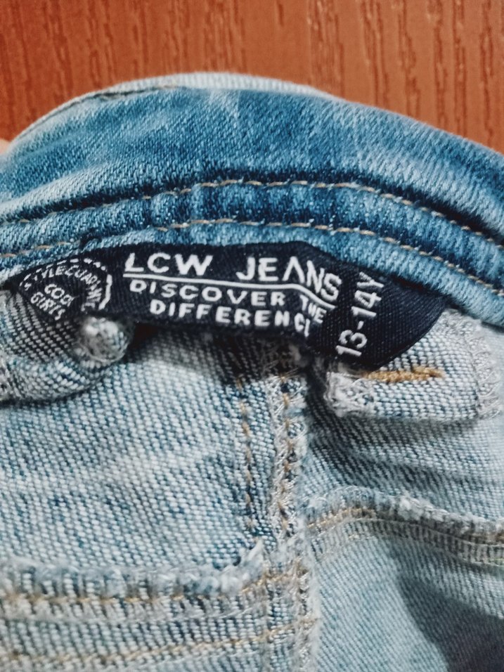 Gri Mavi Bağcıklı Kadın Denim Tulum - Görsel 3