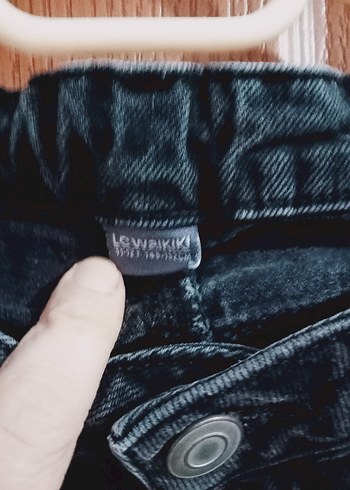 Kemerli Bol Kesim kız çocuk Kot Pantolon - Görsel 2