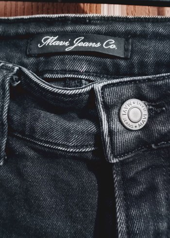 Koyu Lacivert Kadın Normal Boy Denim Pantolon - Görsel 2