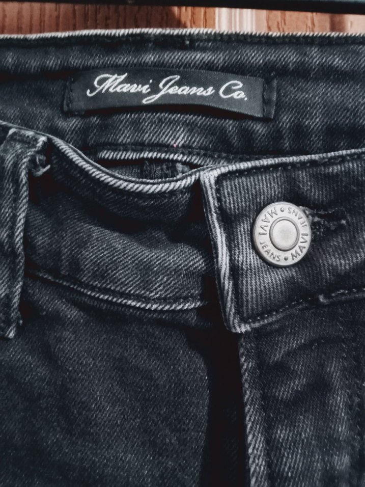 Koyu Lacivert Kadın Normal Boy Denim Pantolon - Görsel 2