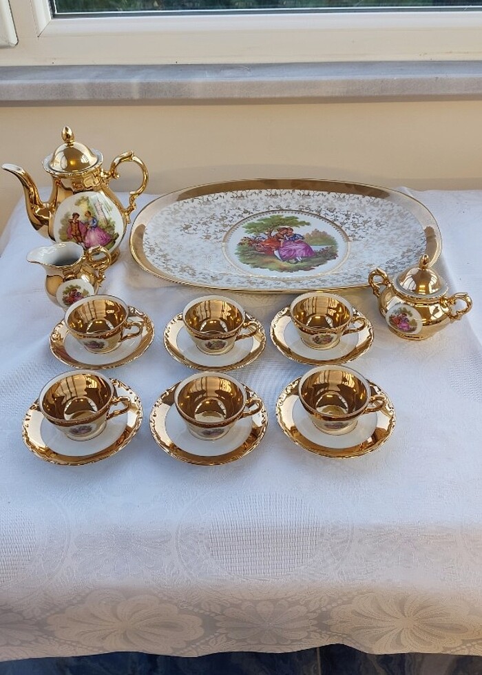 ANTİKA BAVYERA ÇAY KAHVE TAKIMI - Görsel 3