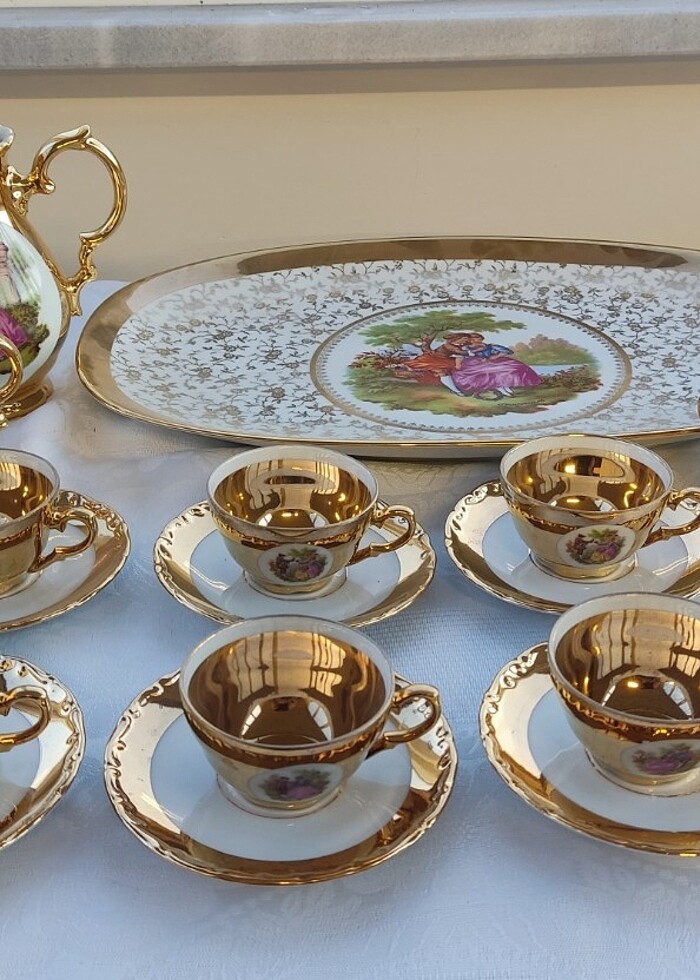 ANTİKA BAVYERA ÇAY KAHVE TAKIMI - Görsel 4