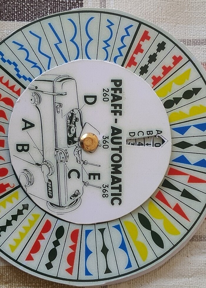 Pfaff 260 pfaff 360 ve pfaff 368  piko desen kartelası - Görsel 2