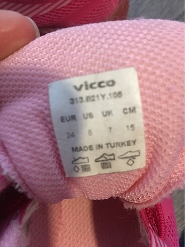 24 Beden pembe Renk Vıcco 24 numara
