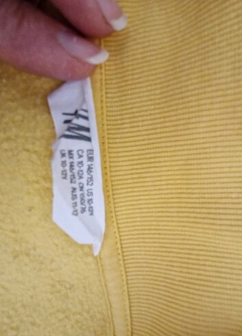11-12 Yaş Beden altın Renk HM sweatshirt