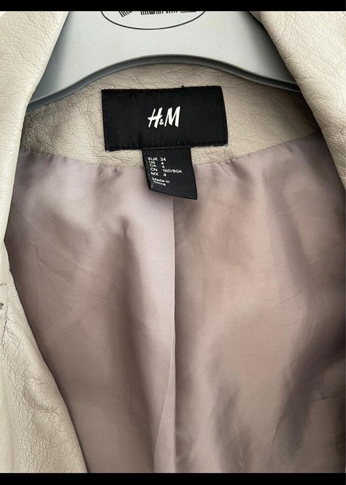 Hm deri ceket - Görsel 3