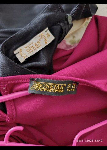 46 b Siyah Uzun Kollu Gotik Uzun Elbise - Görsel 6