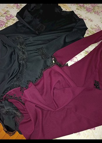 46 b Siyah Uzun Kollu Gotik Uzun Elbise - Görsel 5