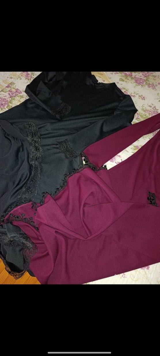 46 b Siyah Uzun Kollu Gotik Uzun Elbise - Görsel 5