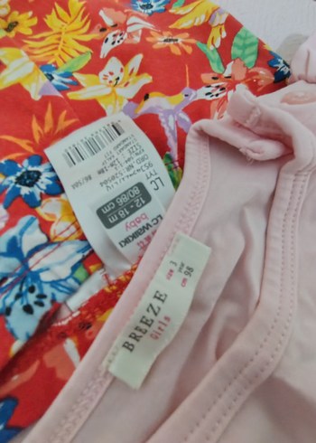 2 3 yaş Kız Bebek Renkli Çiçekli Takım - Görsel 6