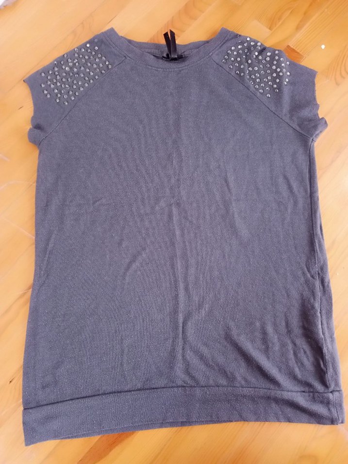 Grimsi Kısa Kollu Hamile Tişört - Görsel 2