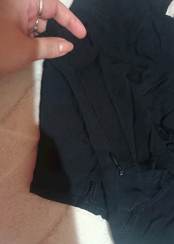 Siyah Yuvarlak Yakalı Kadın Yandan Fermuarlı Midi Büstiyer - Görsel 3