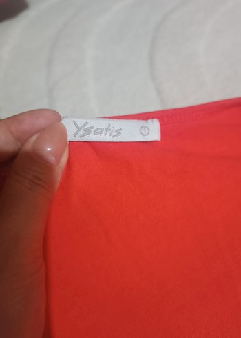 Kısa Kollu Turuncu Basic Kadın Tişört - Görsel 3