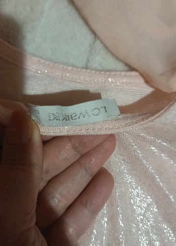 Kadın Pudra Pembe Kolsuz Keten Bluz - Görsel 4