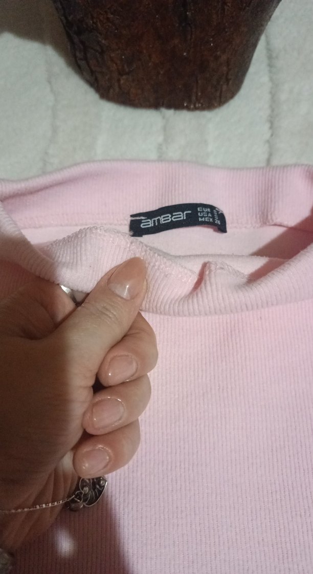 Pembe Yumuşak Dokulu Yüksek Yakalı Kadın Kazak - Görsel 3