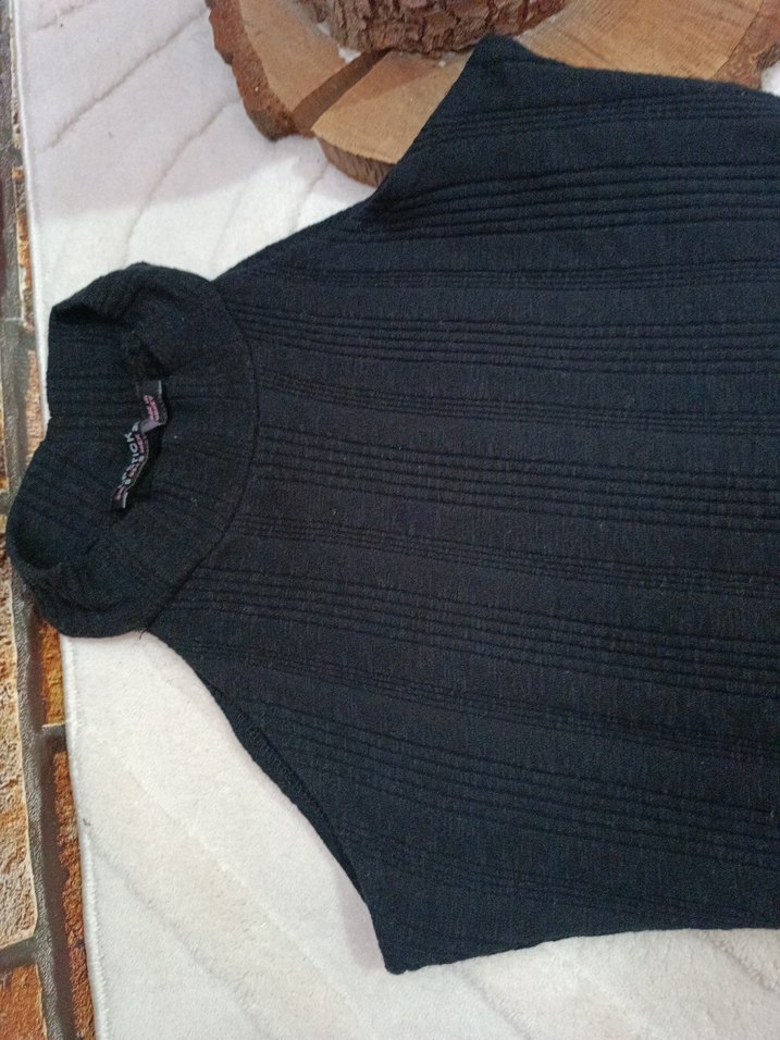 Kadın Siyah Uzun Goth Kemerli Elbise(deri kemer ile birlikte) - Görsel 4