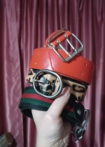 Renkli Deri Tokalı Kadın Kemer (hepsi fiyata dahil) - Görsel 3