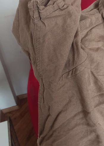 Marks&Spencer Xl keten gomlek - Görsel 4