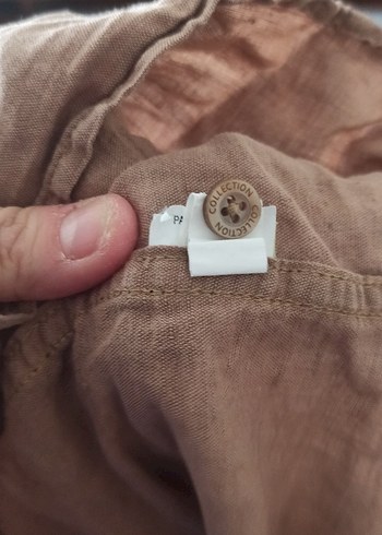 Marks&Spencer Xl keten gomlek - Görsel 6