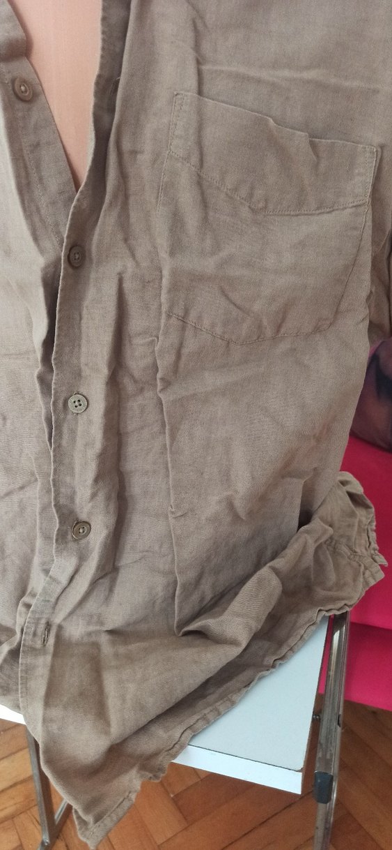 Marks&Spencer Xl keten gomlek - Görsel 2