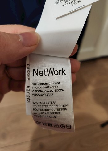 lacivert V Yaka Nakışlı Triko Kadın Kazak - Görsel 5