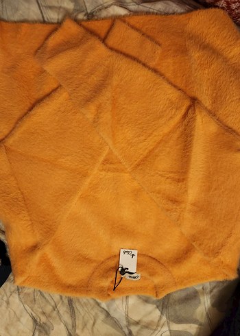 Turuncu Yumuşak Dokulu Kadın Kazak - Görsel 2