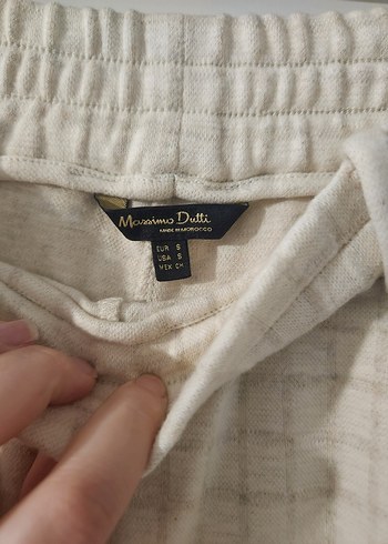 Bej Kadın pamuk beli lastikli Pantolon - Görsel 3