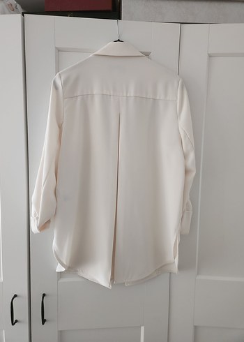 Beyaz Kadın Midi Blazer Ceket - Görsel 4