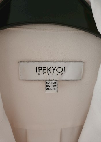 Beyaz Kadın Midi Blazer Ceket - Görsel 2