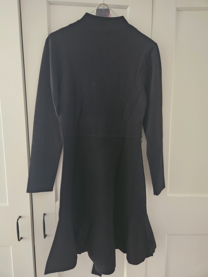 etek uçları volanlı elbise - Görsel 3