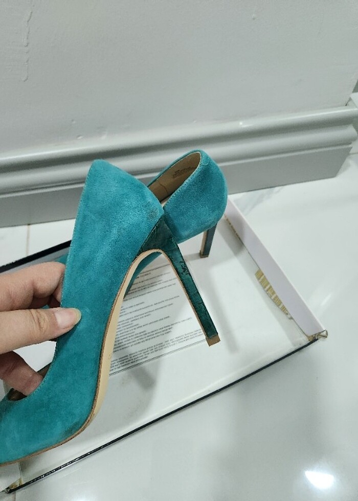 Turkuaz stiletto - Görsel 3