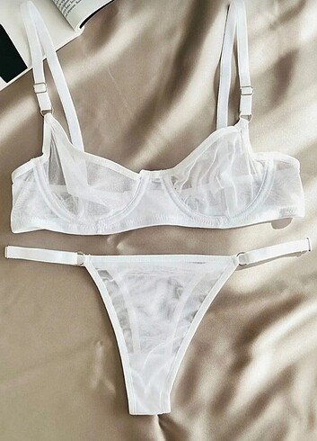 Diğer Beyaz Bralet Sutyen Takım 80B