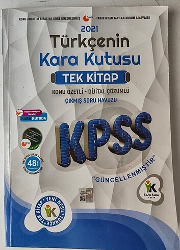 Karakutu Türkce tek kitap