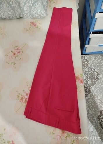 40 Beden Pembe kumaş pantolon