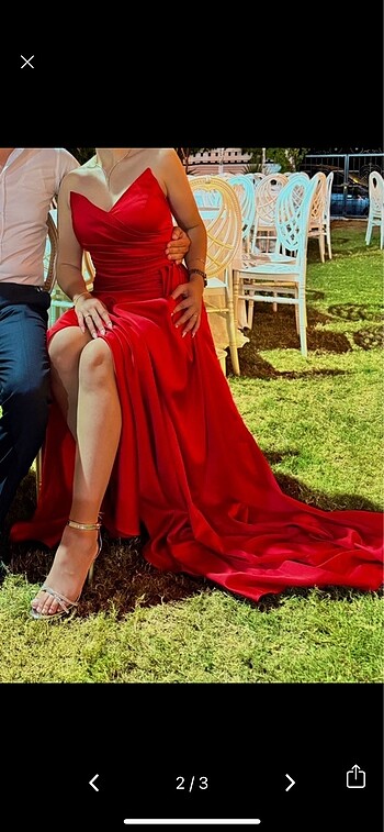 Modailgi Kırmızı abiye