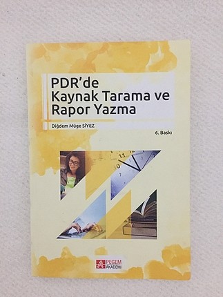 Pdr de kaynak tarama ve rapor yazma