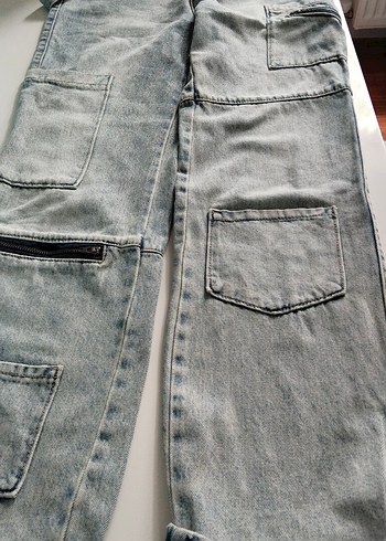 xs Beden Stradivarius kargo jean pantolon