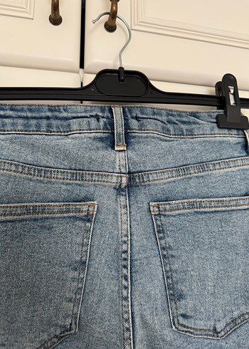 Kadın Midi Denim Şort Kapri - Görsel 8