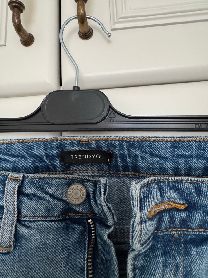 Kadın Midi Denim Şort Kapri - Görsel 4