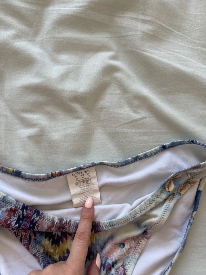 Collezione Mavi Renkli İpli Bağlamalı Bikini Altı - Görsel 2