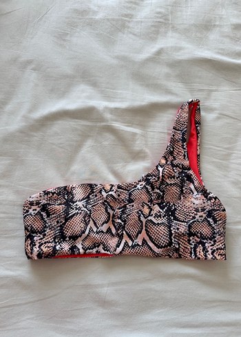 Yılan Derisi Tek Omuz Tanga Brazilian Bikini Takımı - Görsel 6