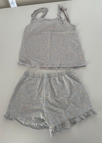 LC Waikiki Kız çocuk Gri Kısa Kollu Mini Pijama Takımı