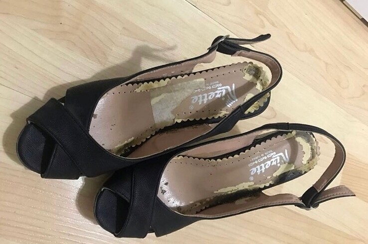 38 Beden siyah Renk Dolgu topuk