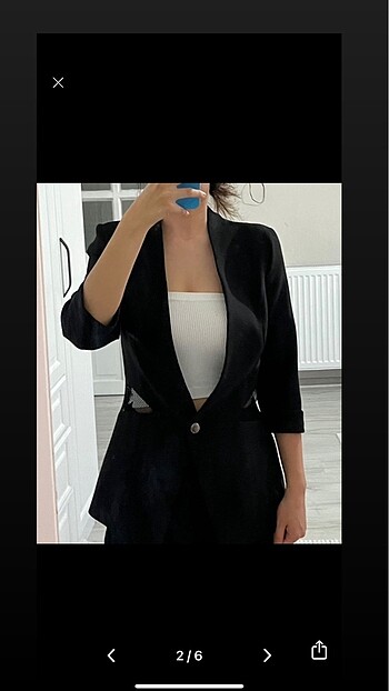 Siyah blazer ceket