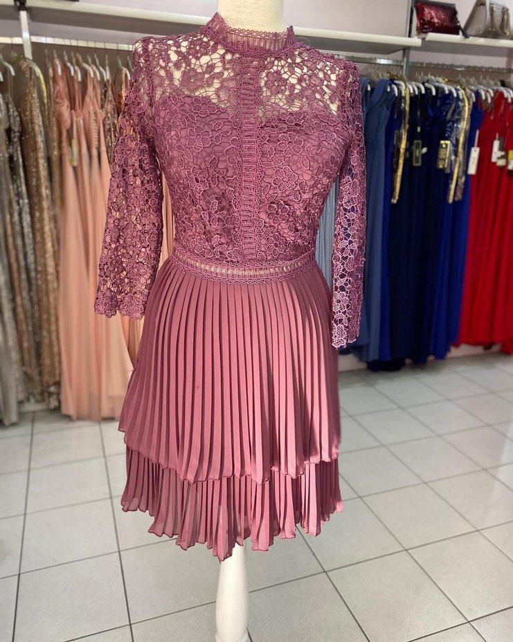 Dantel İşlemeli Abiye Elbise - Görsel 2