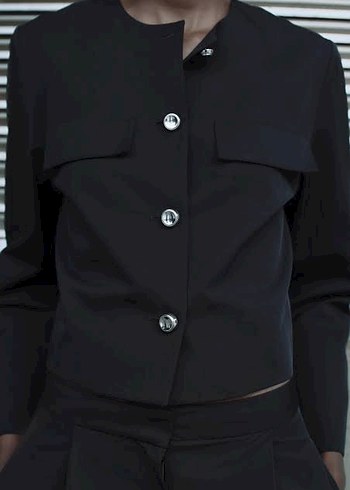 Zara metal Düğmeli Ceket - Görsel 2