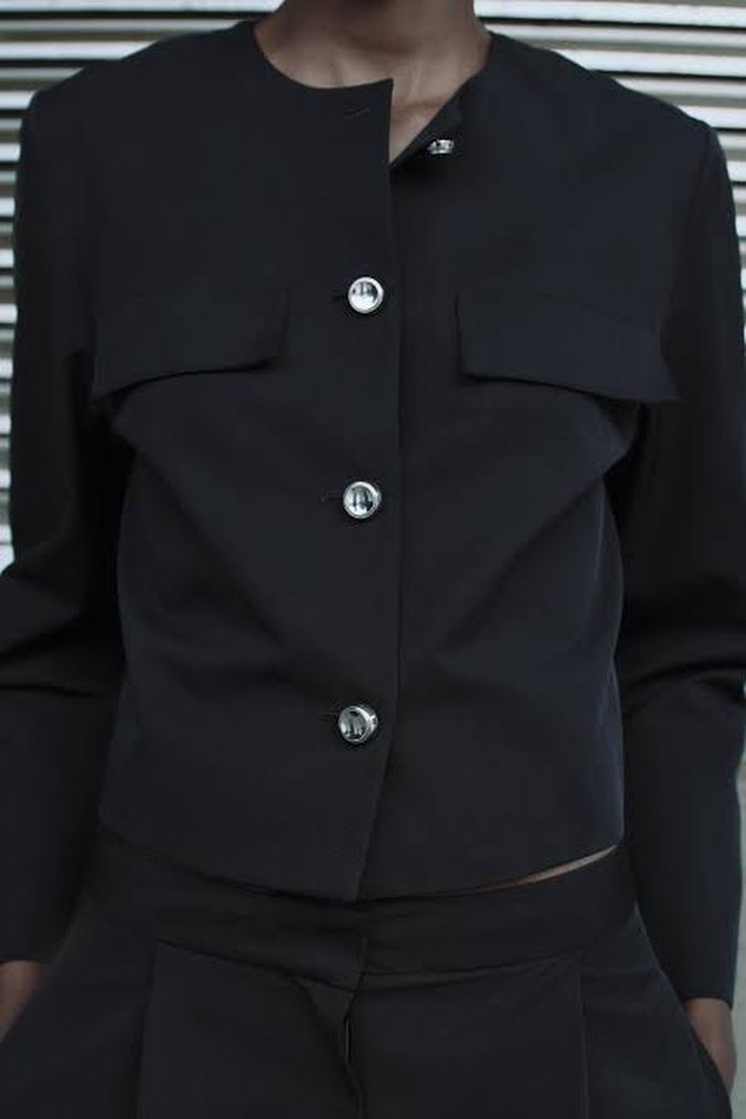 Zara metal Düğmeli  Ceket - Görsel 2