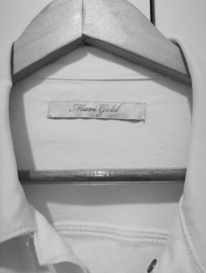 Beyaz Kadın Kot Ceket, Düğmeli, Regular Fit - Görsel 2