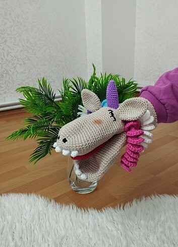 Beden Amigurumi sevimli el kuklası