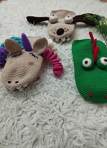 Beden Renk Amigurumi sevimli el kuklası